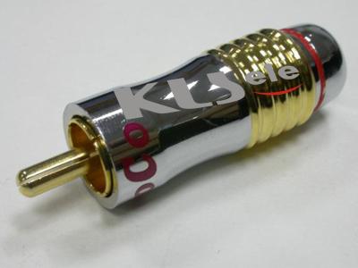 Pozlacená RCA phono zástrčka KLS1-RCA-PM13